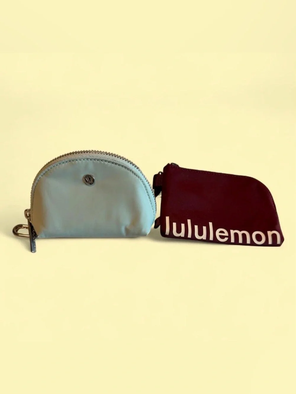 lululemon athletica set of mini pouches cardholders NWOT